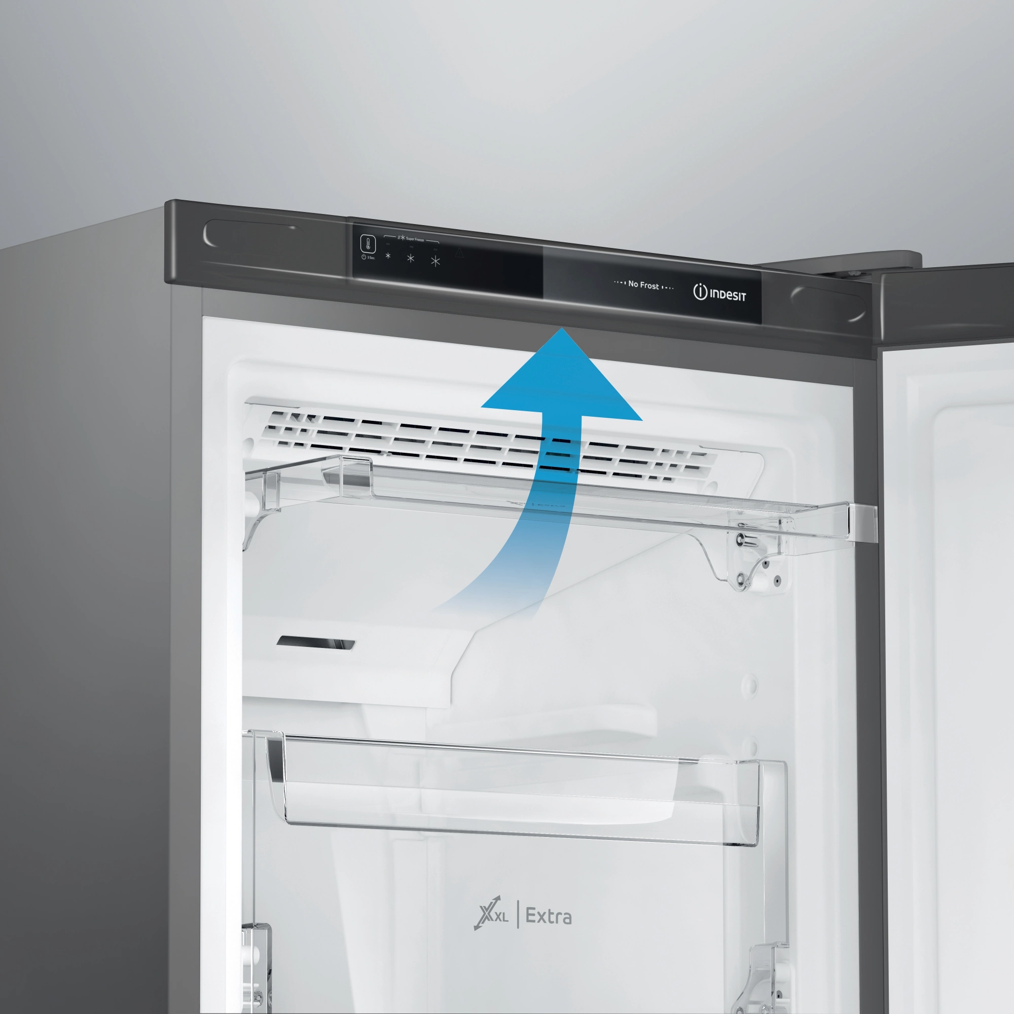 Морозильная камера Indesit DFZ 4150 G серебристый