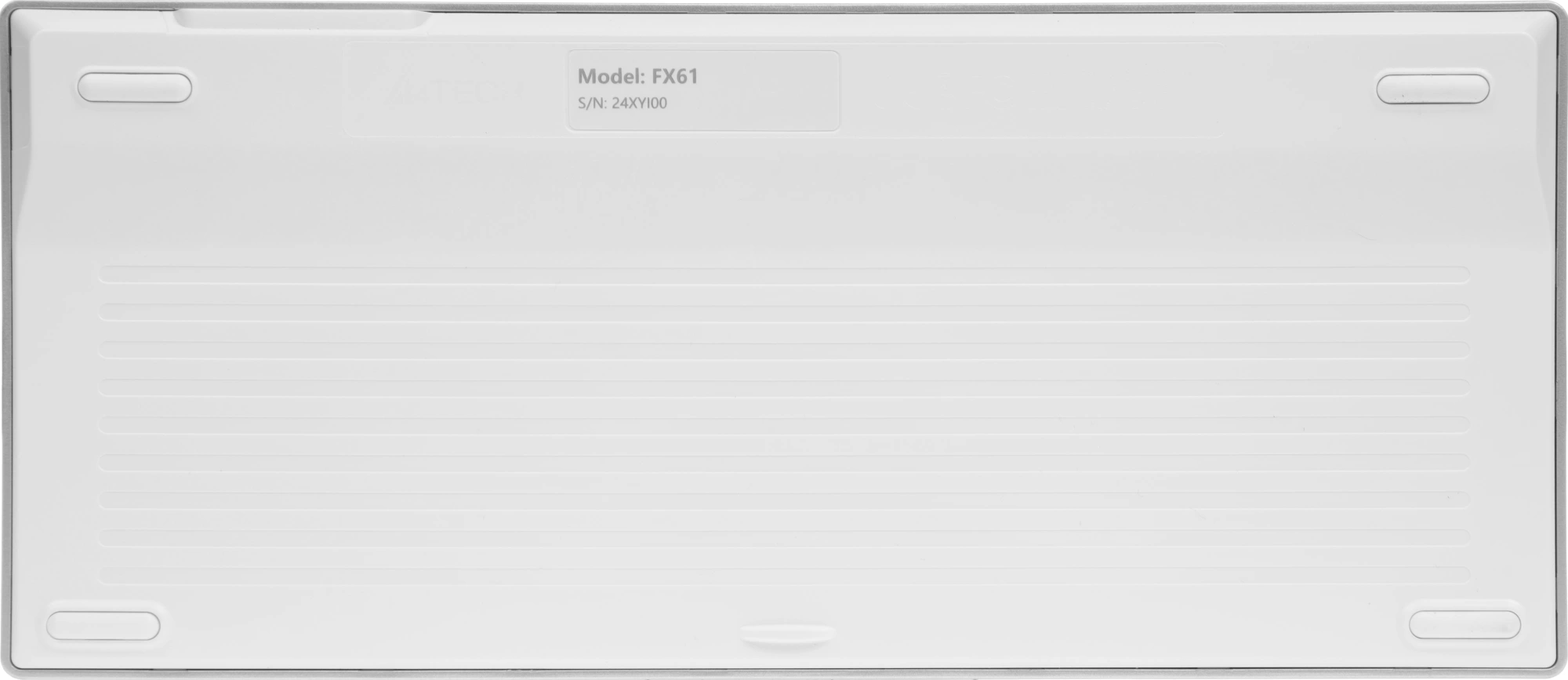 Клавиатура A4Tech FX61 белый USB slim LED (FX61 WHITE) кабель 1.5м