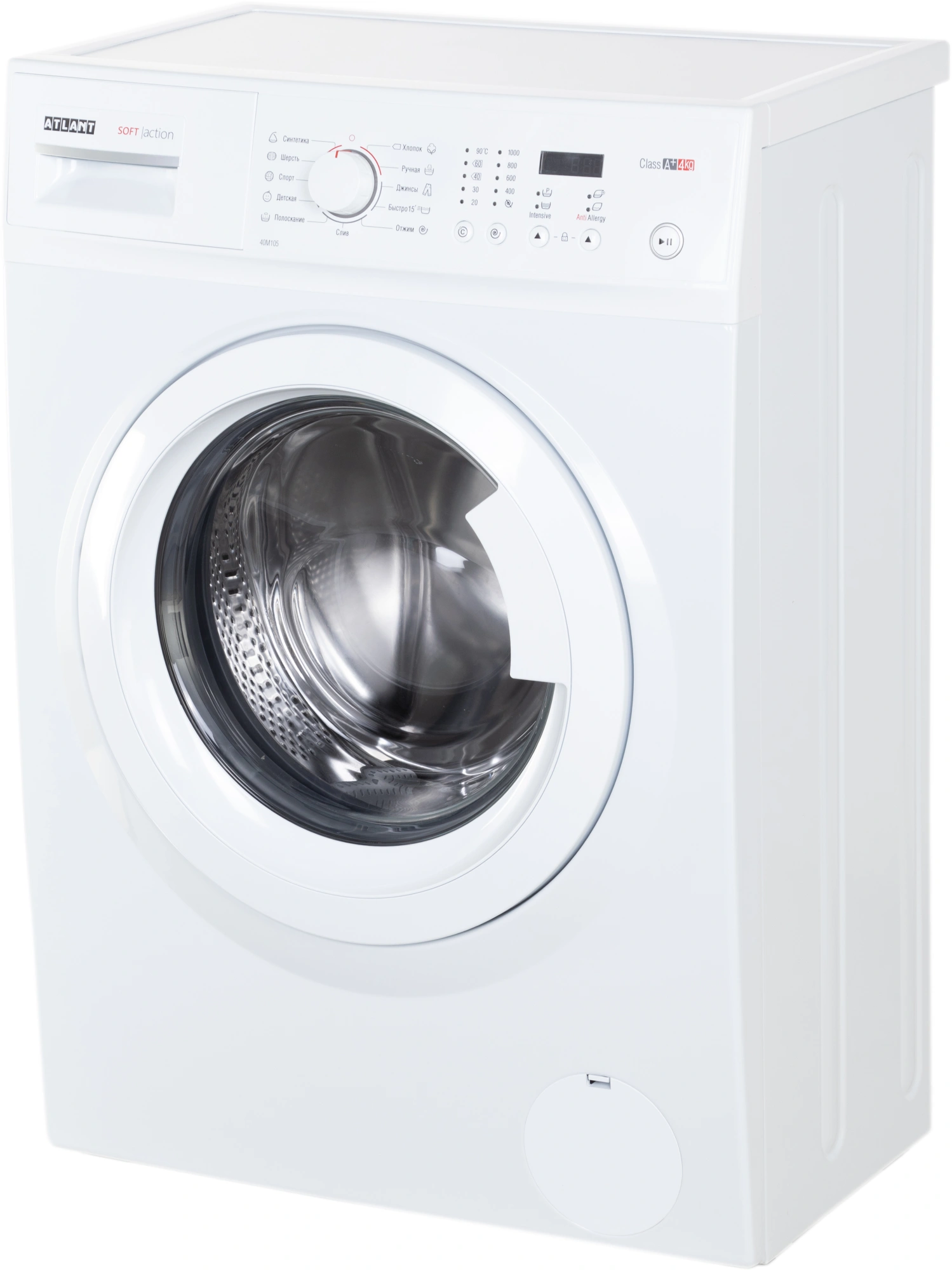 Стиральная машина Атлант СМА-40 М 105-00 класс: A+ загр.фронтальная макс.:4кг белый