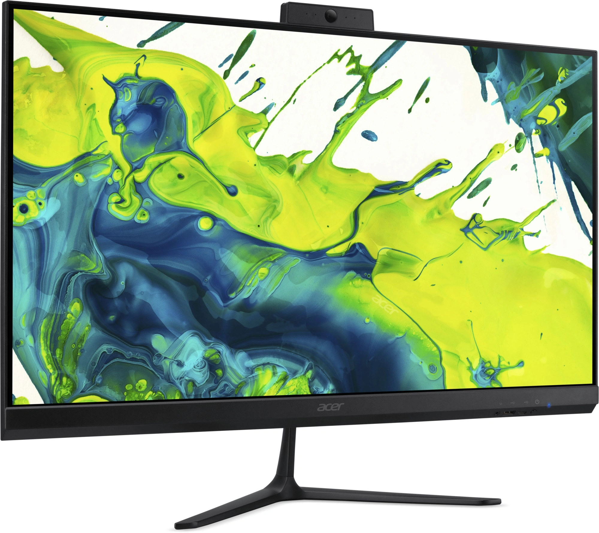 Моноблок Acer Aspire C27-2G 27" Full HD Ryzen 7 8845HS (3.8) 16Gb SSD512Gb 780M Eshell GbitEth WiFi BT 120W клавиатура мышь Cam черный 1920x1080