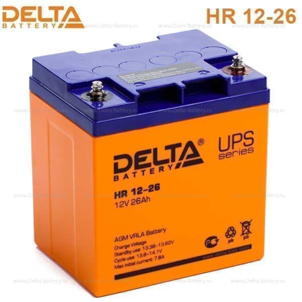 Delta HR 12-26 Аккумуляторная батарея (12V / 26Ah)