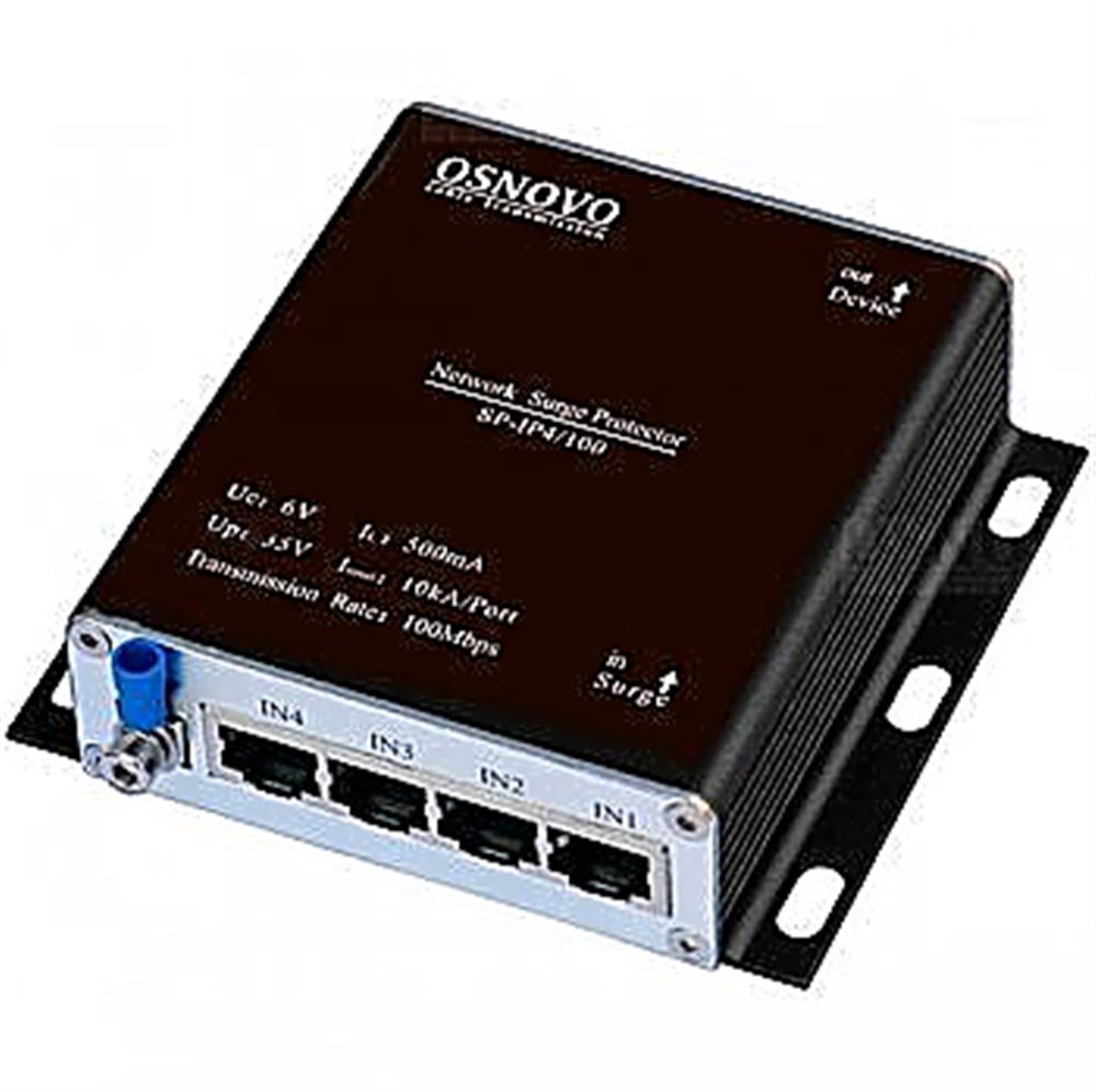 SP-IP4/100 Устройство грозозащиты для локальной вычислительной сети на 4 порта (скорость до 100 Мб/с).