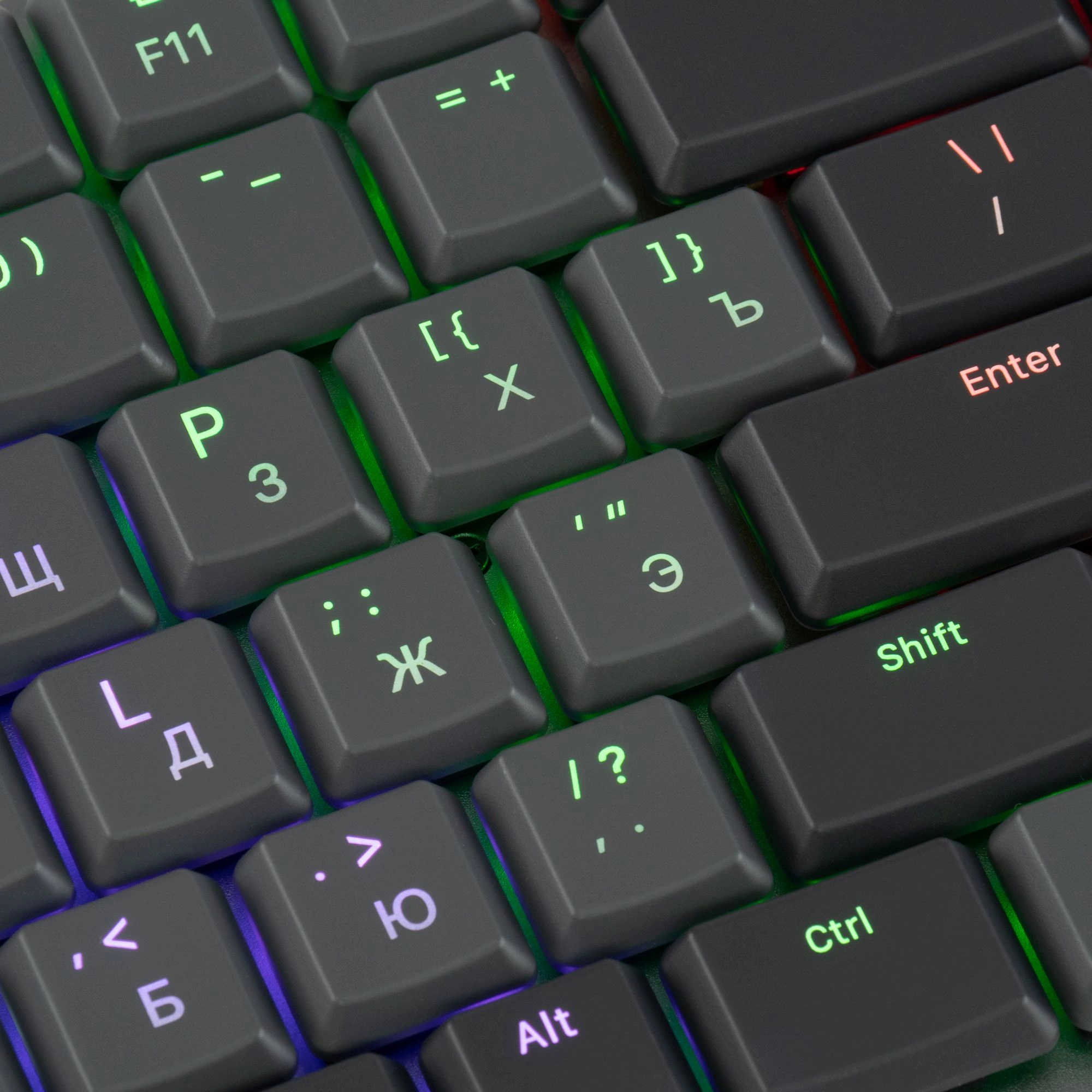 Клавиатура Оклик K615X механическая серый/серебристый USB slim Multimedia for gamer LED (1934413)