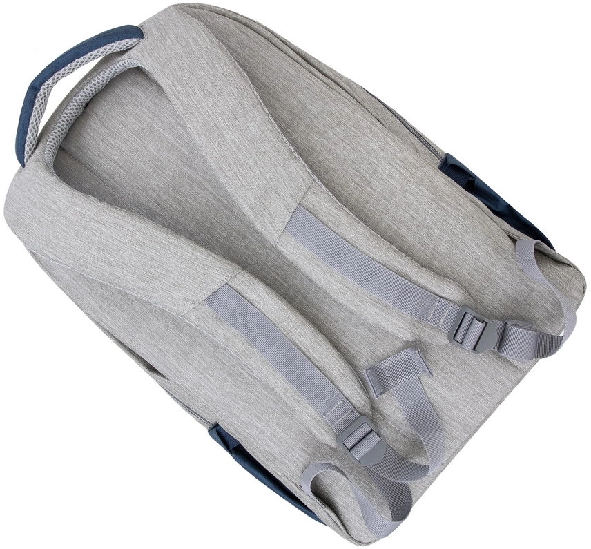 Рюкзак для ноутбука 17.3" Riva 7567 серый/темно-синий полиэстер (7567 GREY/DARK BLUE)