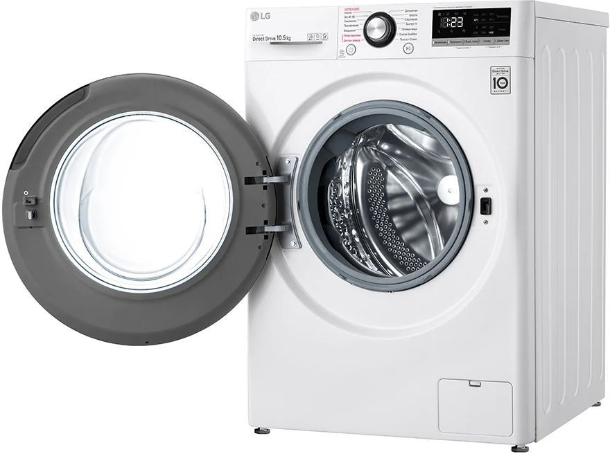 Стиральная машина LG TW4V3RS6W класс: A загр.фронтальная макс.:10.5кг белый инвертор