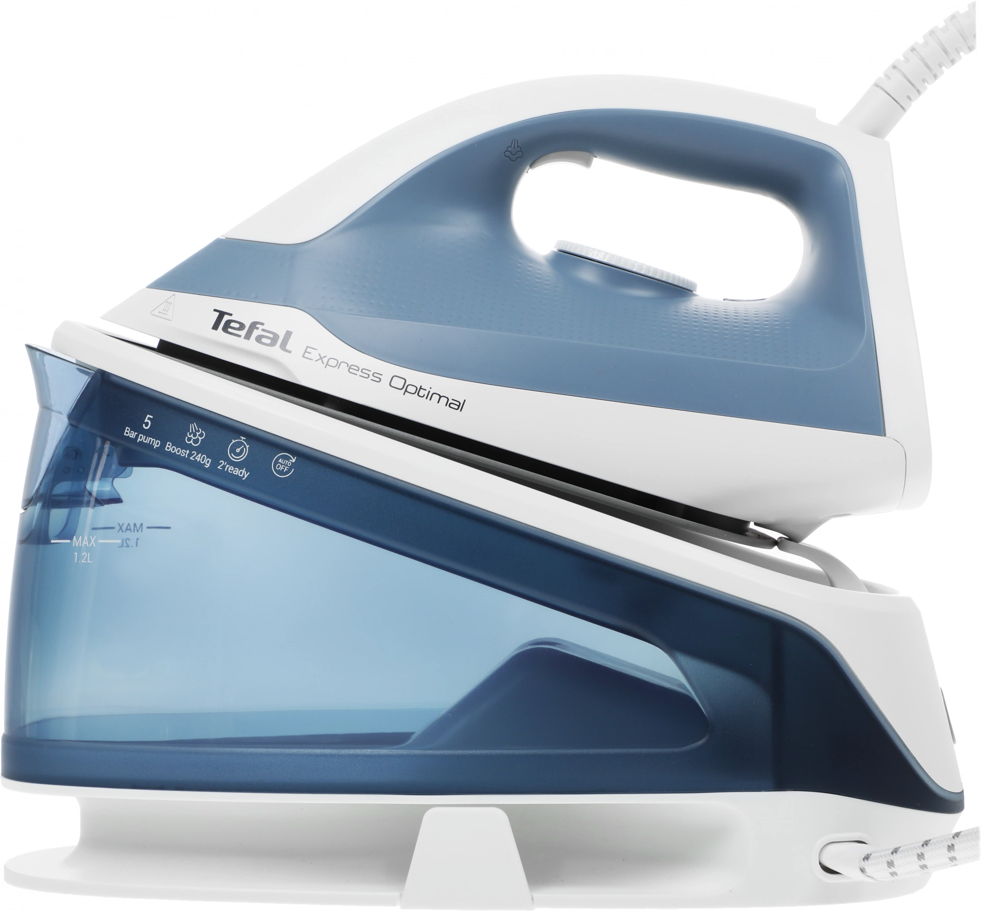 Парогенератор Tefal Express Optimal SV4110E0 2200Вт синий/белый