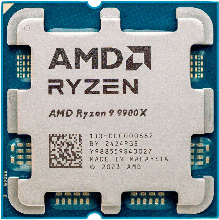 Процессор/ APU AM5 AMD Ryzen 9 9900X (Granite Ridge AM5, 12C/24T, 4.4/5.6GHz, 64MB, 120W, Radeon Graphics) OEM