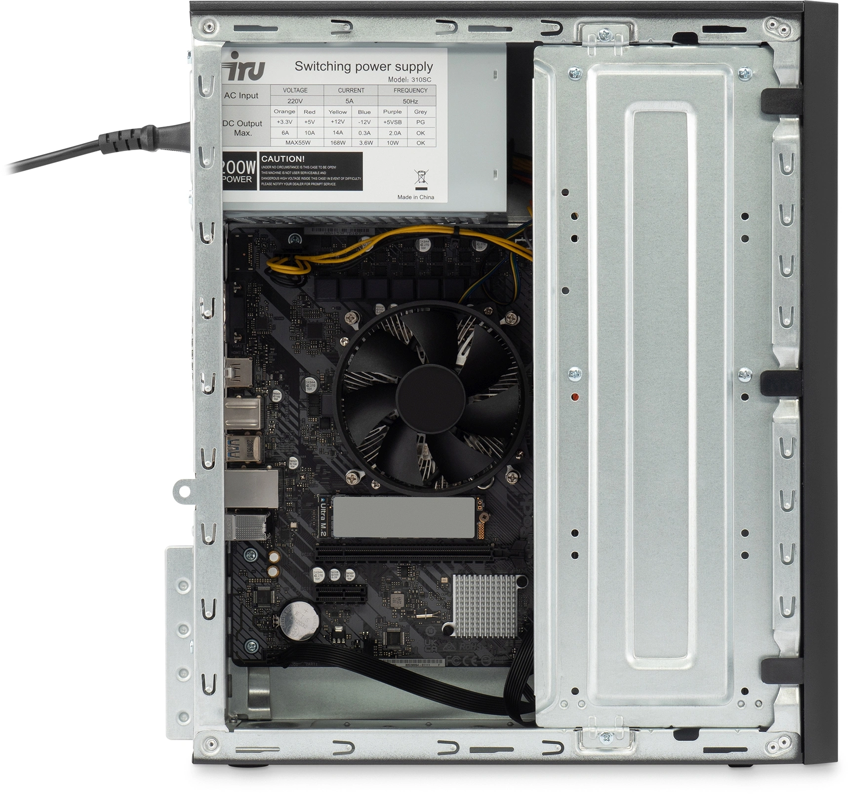 ПК IRU 310SC MT i3 12100 (3.3) 8Gb SSD256Gb UHDG 730 Windows 11 Pro GbitEth 200W черный (1969049)