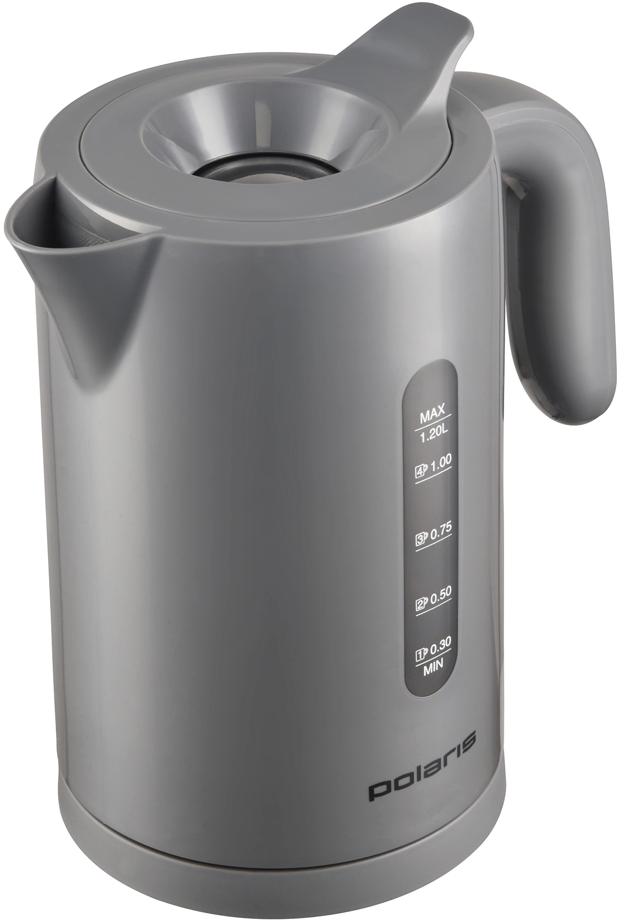 Чайник электрический Polaris PWK 1220C 1.2л. 2200Вт серый корпус: пластик