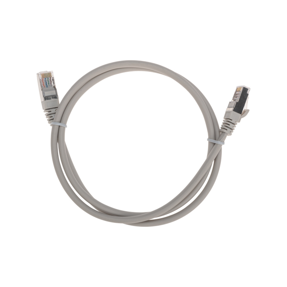 02-0110-1 - Патч-корд F/UTP, CAT 5e, RJ45-RJ45, 26AWG, LSZH, серый, 1м, Rexant