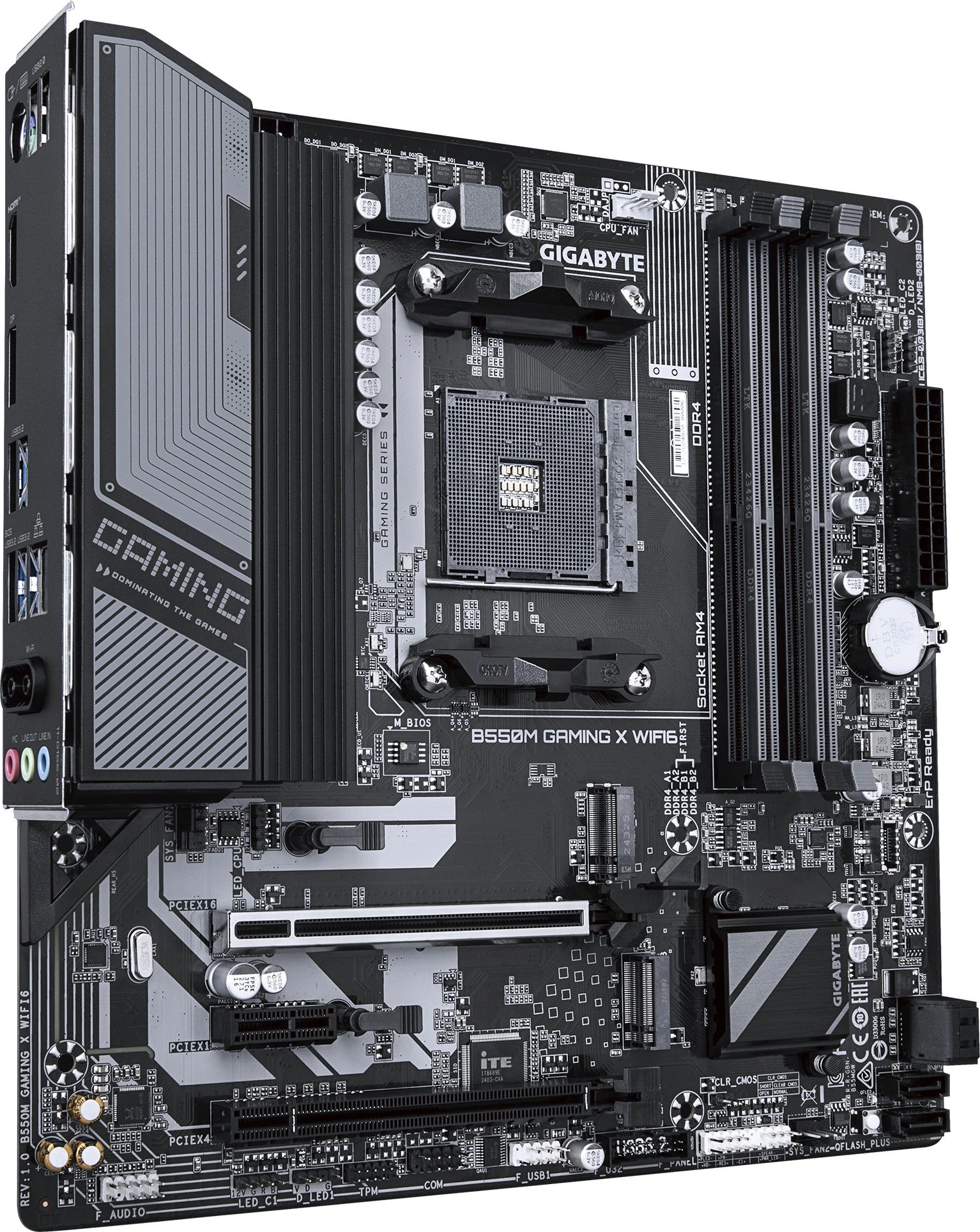 Материнская плата Gigabyte B550M GAMING X WIFI6 Soc-AM4 AMD B550 4xDDR4 mATX AC`97 8ch(7.1) GbLAN RAID+HDMI+DP