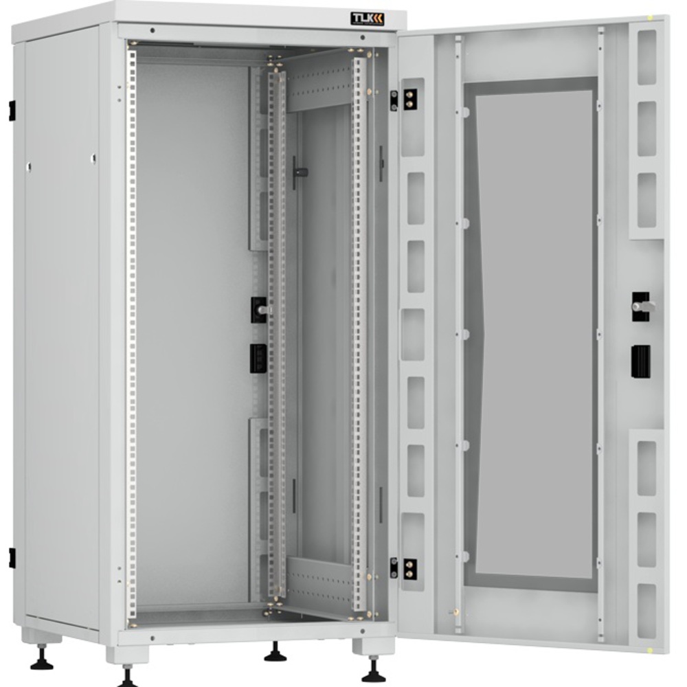 TFI-246060-MMMM-R-GY - Напольный шкаф NIKOMAX Essential Line серии TFI-R 19", 24U,  цельнометаллические стенки и двери, Ш600хВ1241хГ600мм, в разобранном виде, серый