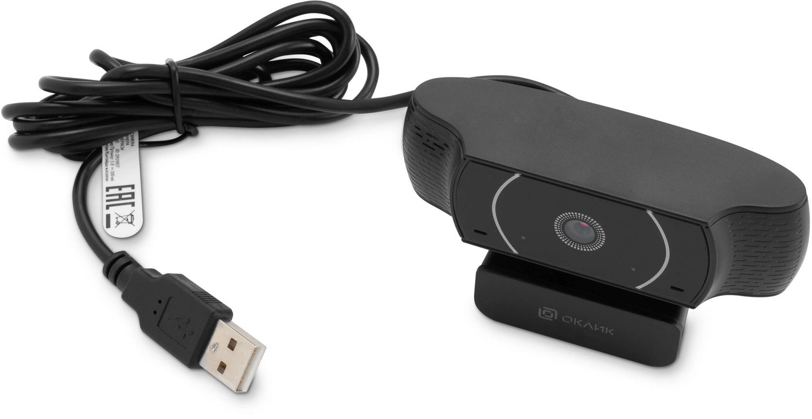 Камера Web Оклик OK-C016HD черный 1Mpix (1280x720) USB2.0 с микрофоном