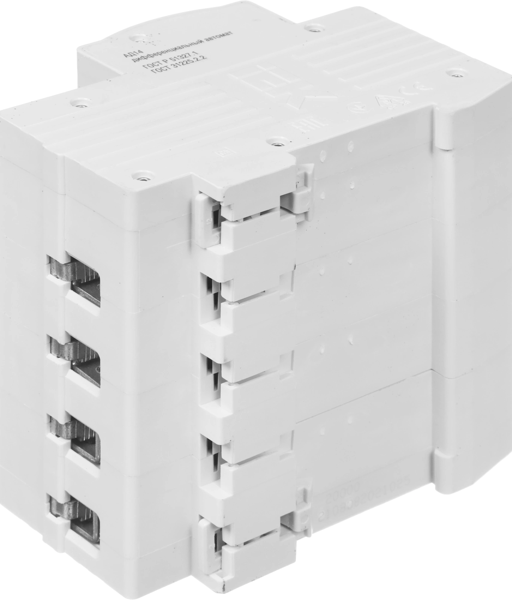 Выключатель автом. дифф. тока IEK MAD10-4-025-C-030 АД14 25A тип C 4.5kA 30мА AC 4П 230/400В 5мод белый (упак.:1шт)