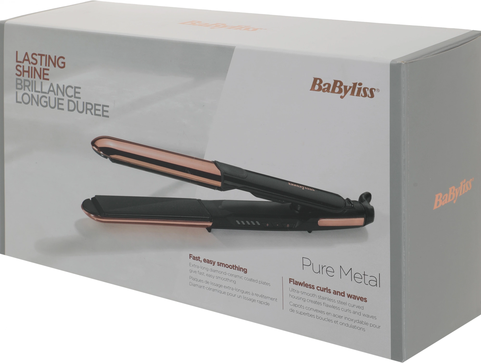 Выпрямитель Babyliss ST481E черный/золотистый макс.темп.:230С покрытие:керамическое