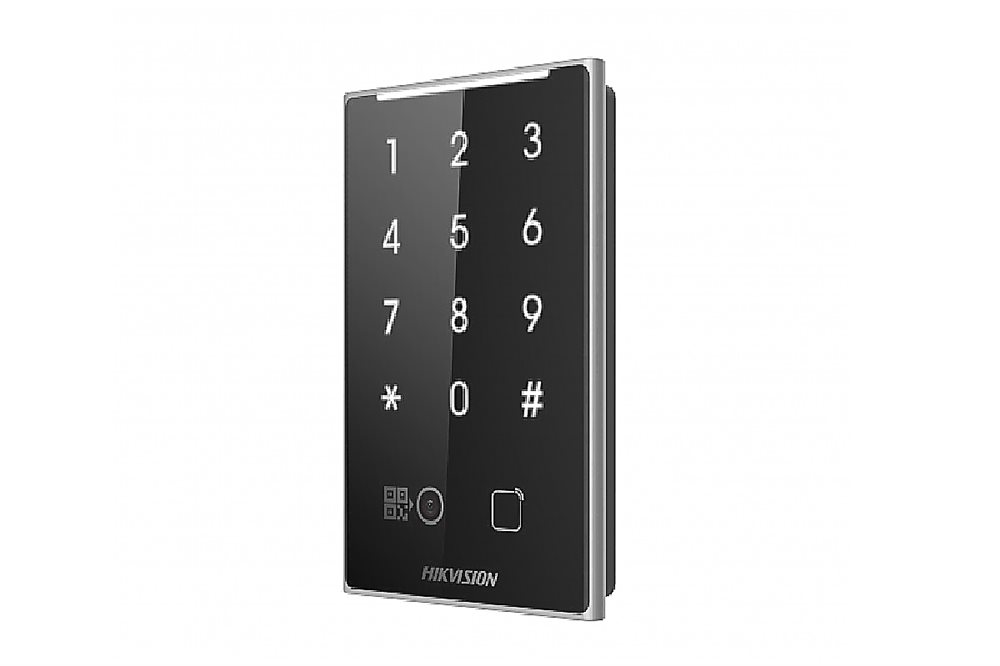 DS-K1109DKB-QR - Считыватель Desfire, Mifare 1, Felica карт с поддержкой Bluetooth, ПИН-код, QR-код