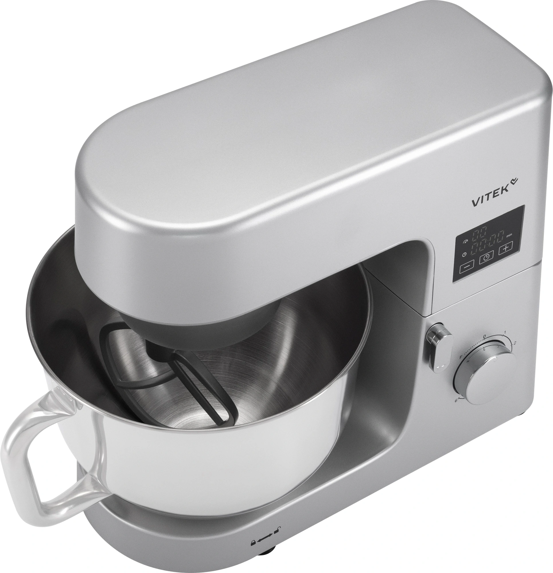 Миксер планетарный Vitek VT-PM0550 2000Вт серебристый