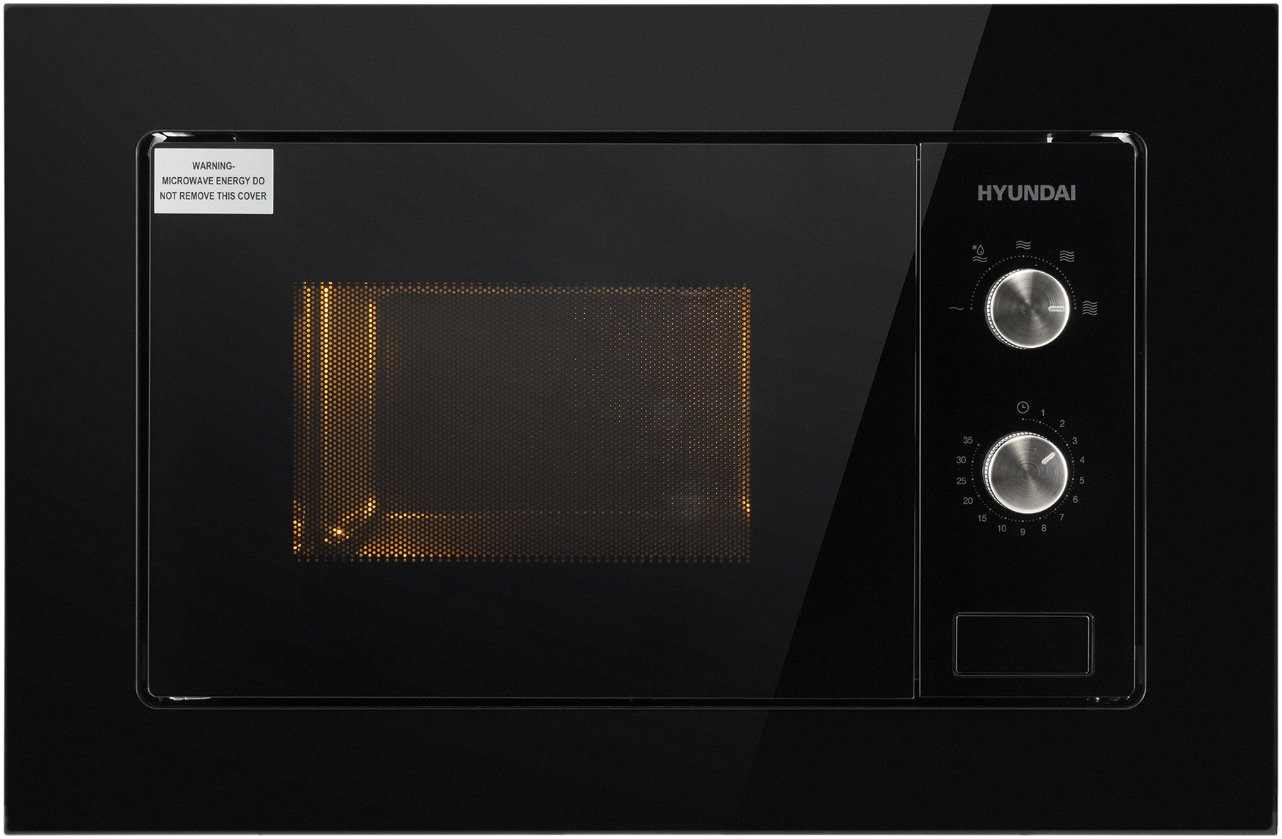 Микроволновая печь Hyundai HBW 2030S BG 20л. 800Вт черный (встраиваемая)