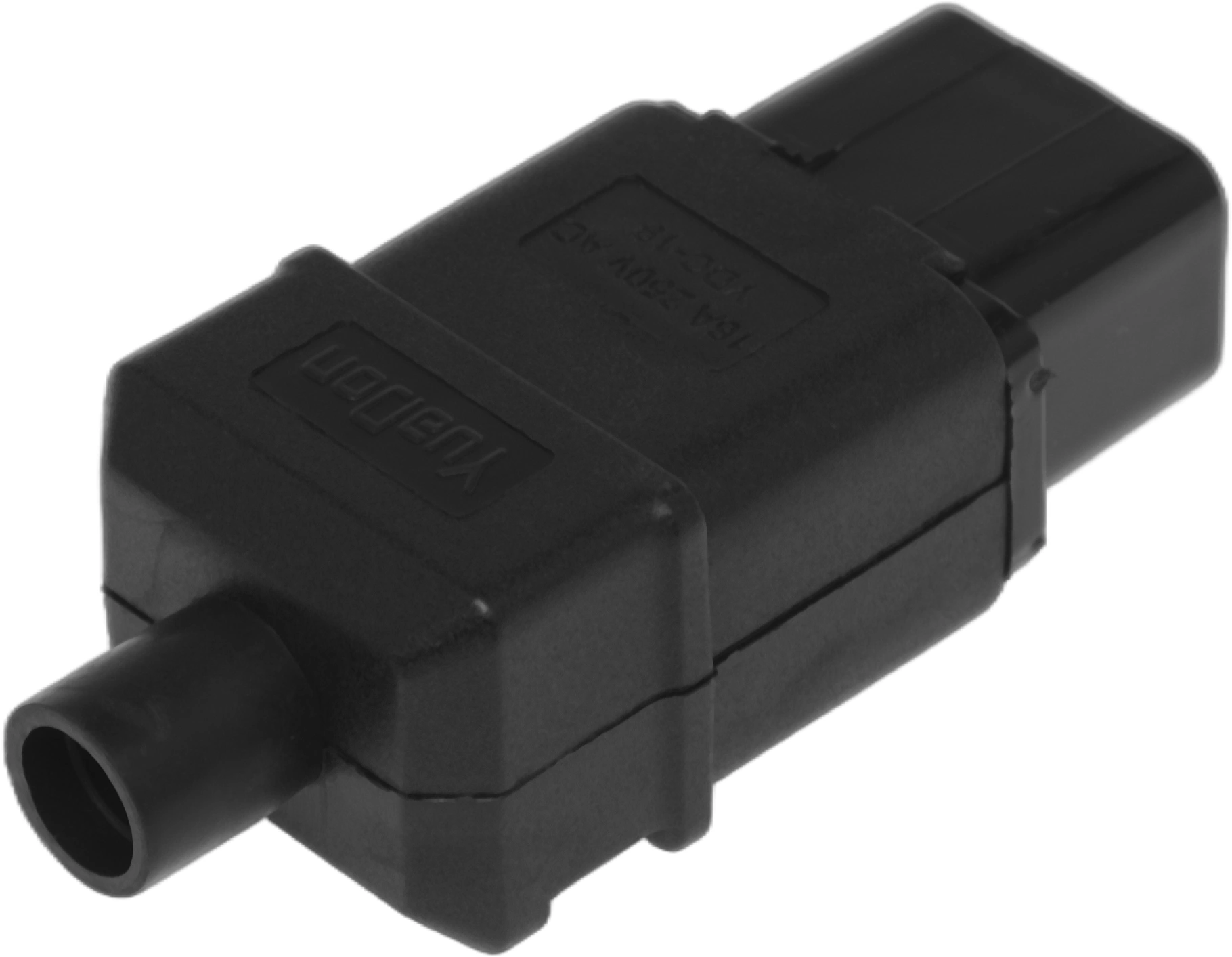 Вилка Lanmaster LAN-IEC-320-C19 IEC 60320 C19 16A 250V black