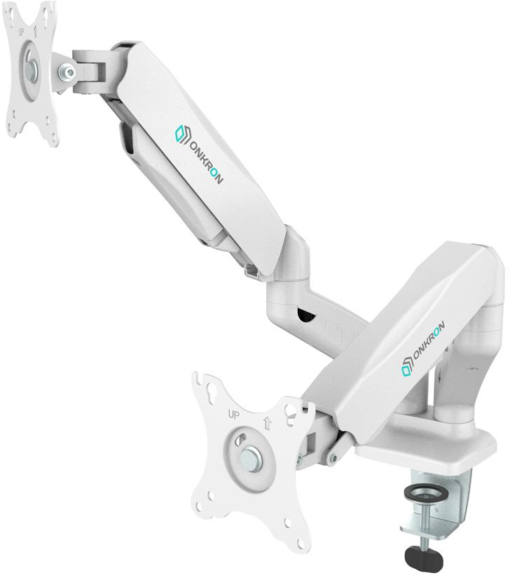 Кронштейн для мониторов Onkron G160W белый 13"-32" макс.16кг настольный поворот и наклон верт.перемещ.