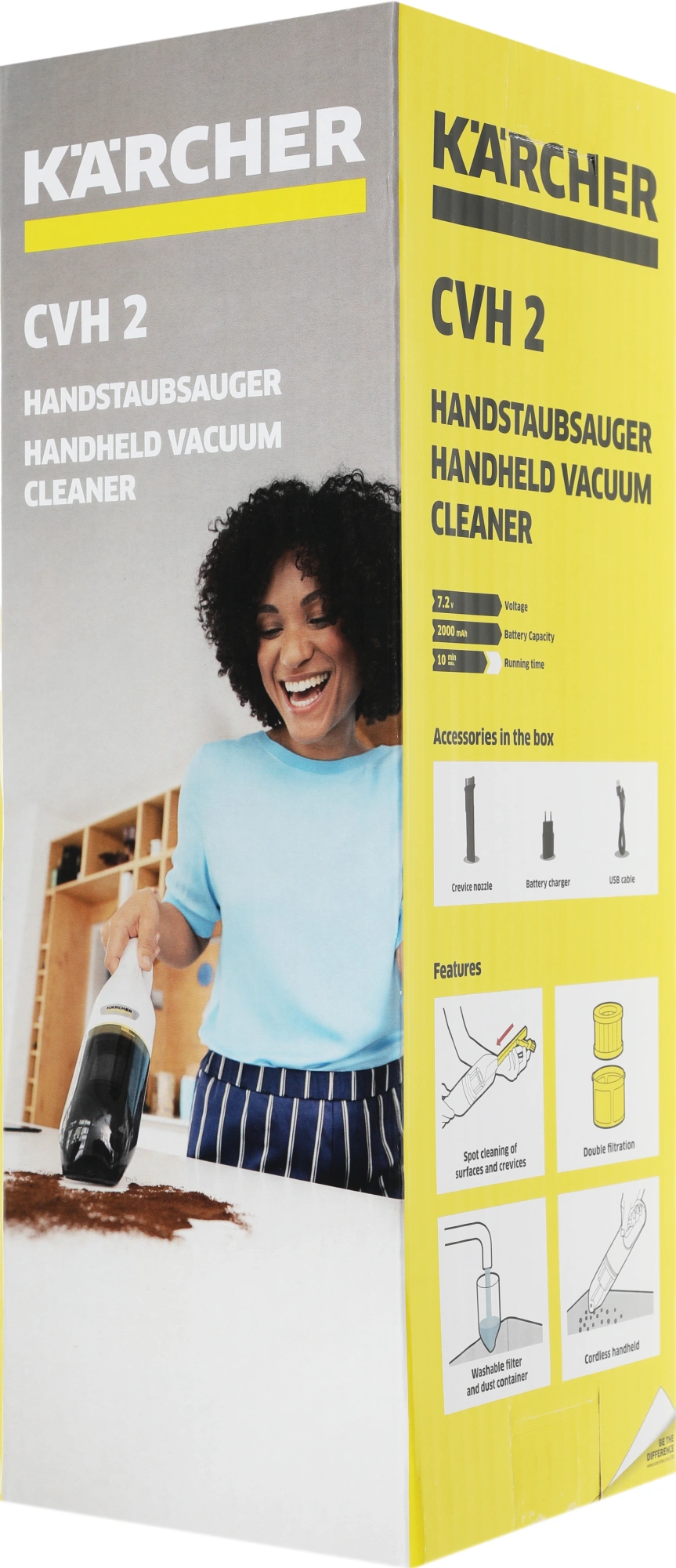 Пылесос ручной Karcher CVH 2 70Вт белый/черный