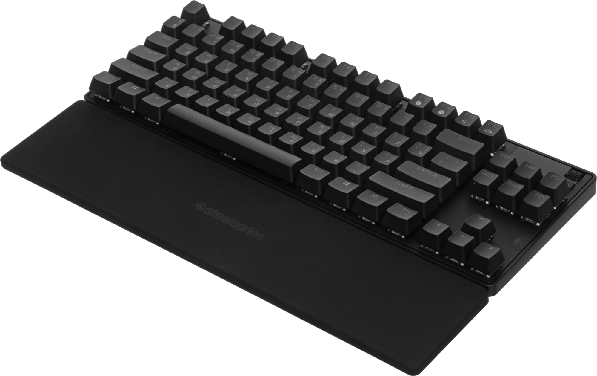 Клавиатура Steelseries Apex Pro TKL механическая черный USB for gamer LED (подставка для запястий) (64856)