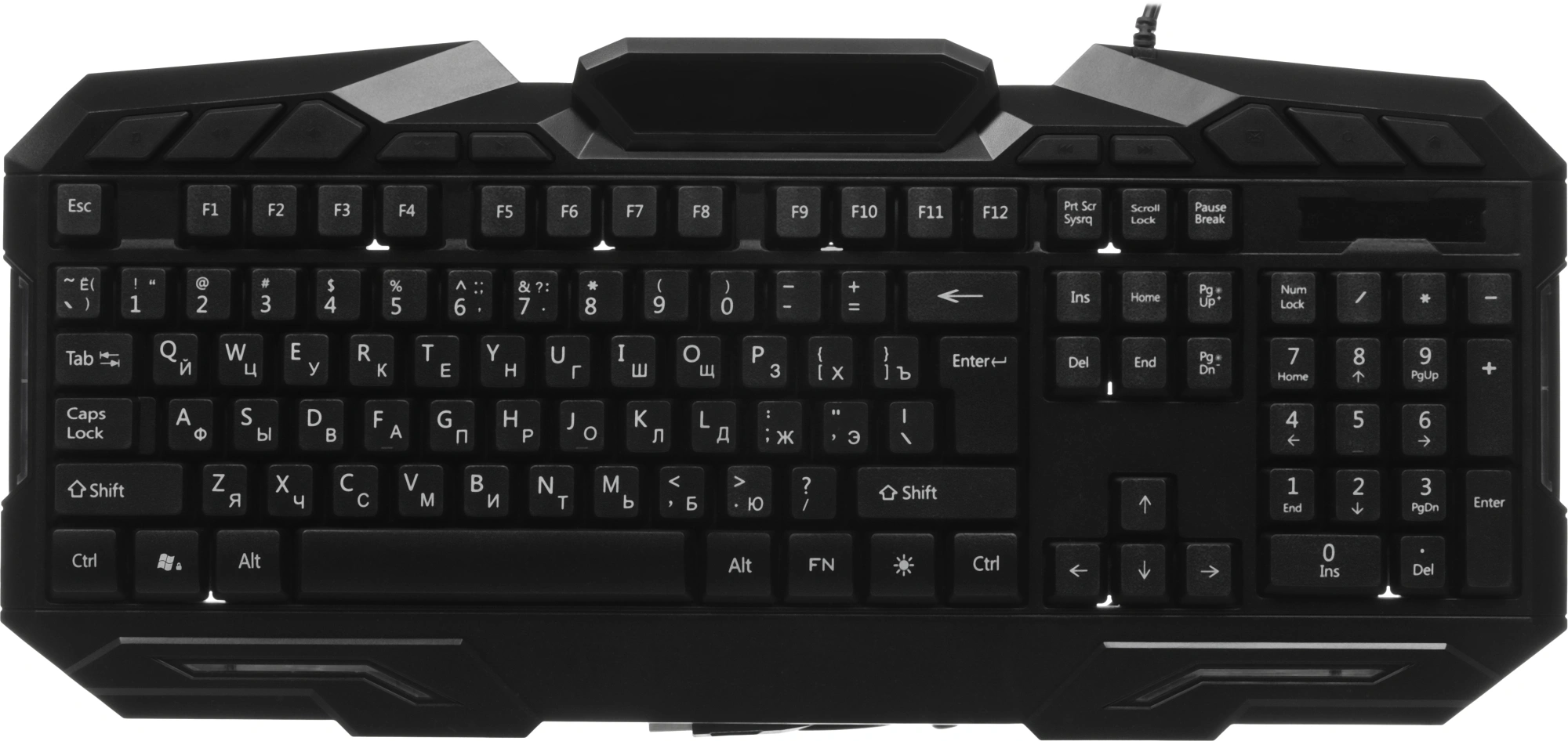 Клавиатура Оклик 700G Dynasty черный USB Multimedia for gamer LED