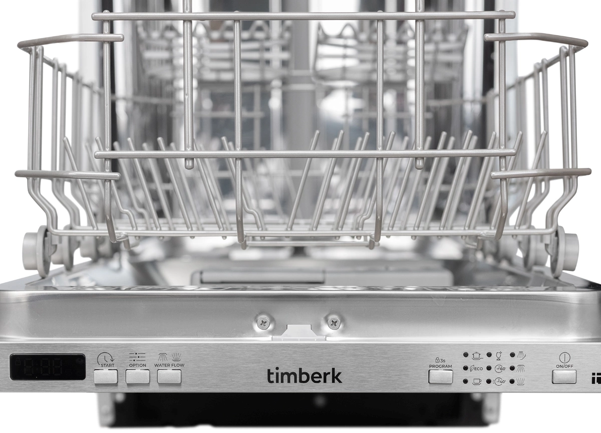 Посудомоечная машина Timberk Set&Dry T-DW45BI103 серебристый (узкая)