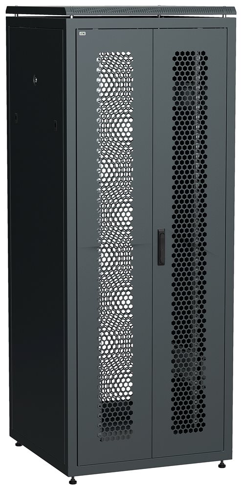 LN05-42U88-2PP - ITK LINEA N 42U 800х800мм распашн. перф. дв. задн. перф. чер