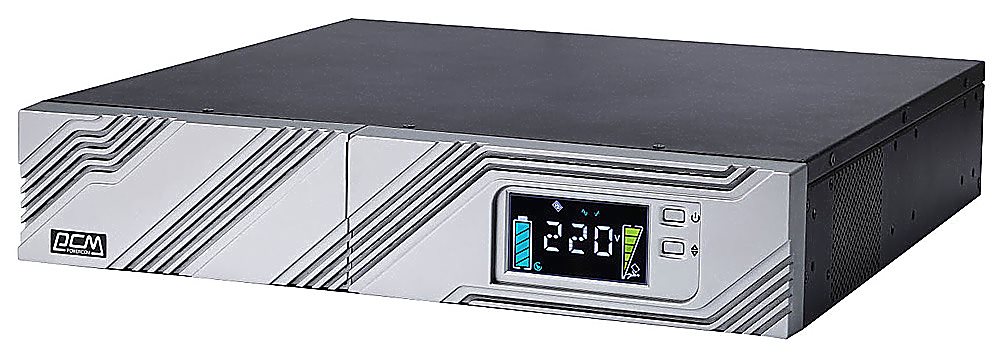 Источник бесперебойного питания Powercom Smart King RT SRT-1000A LCD; 900Вт, 1000ВА, (арт.: 1157673)