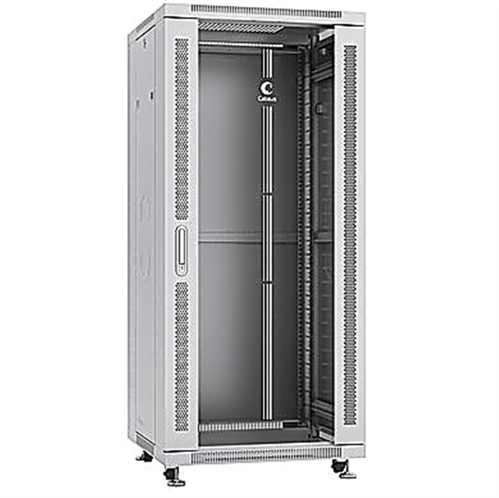 Cabeus SH-05C-27U60/80 - Шкаф монтажный телекоммуникационный 19" напольный для распределительного и серверного оборудования 27U 600x800x1388mm (ШхГхВ) п