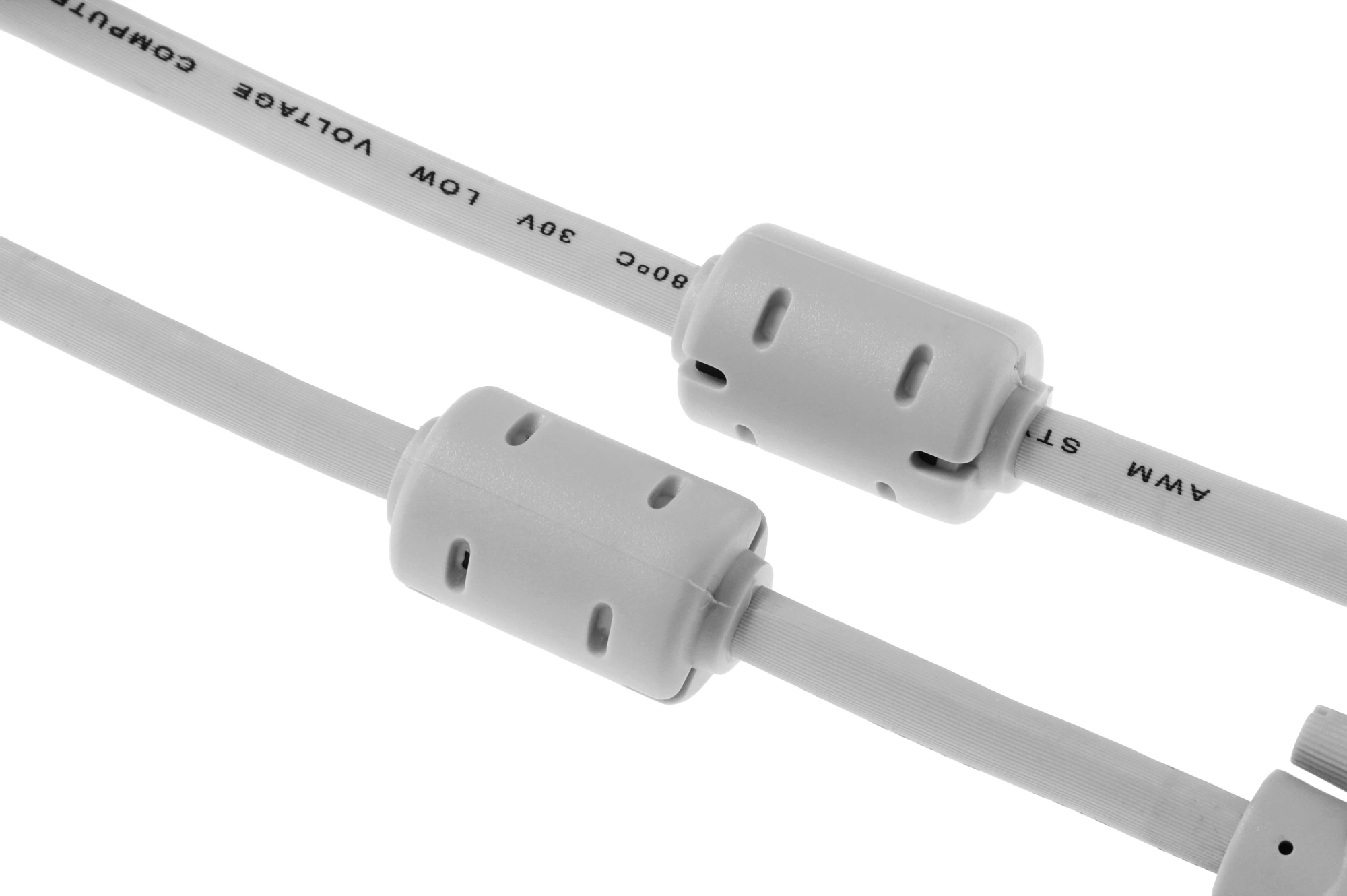 Кабель-удлинитель Buro CAB015S-06 VGA (m) VGA (f) 1.8м феррит.кольца серый