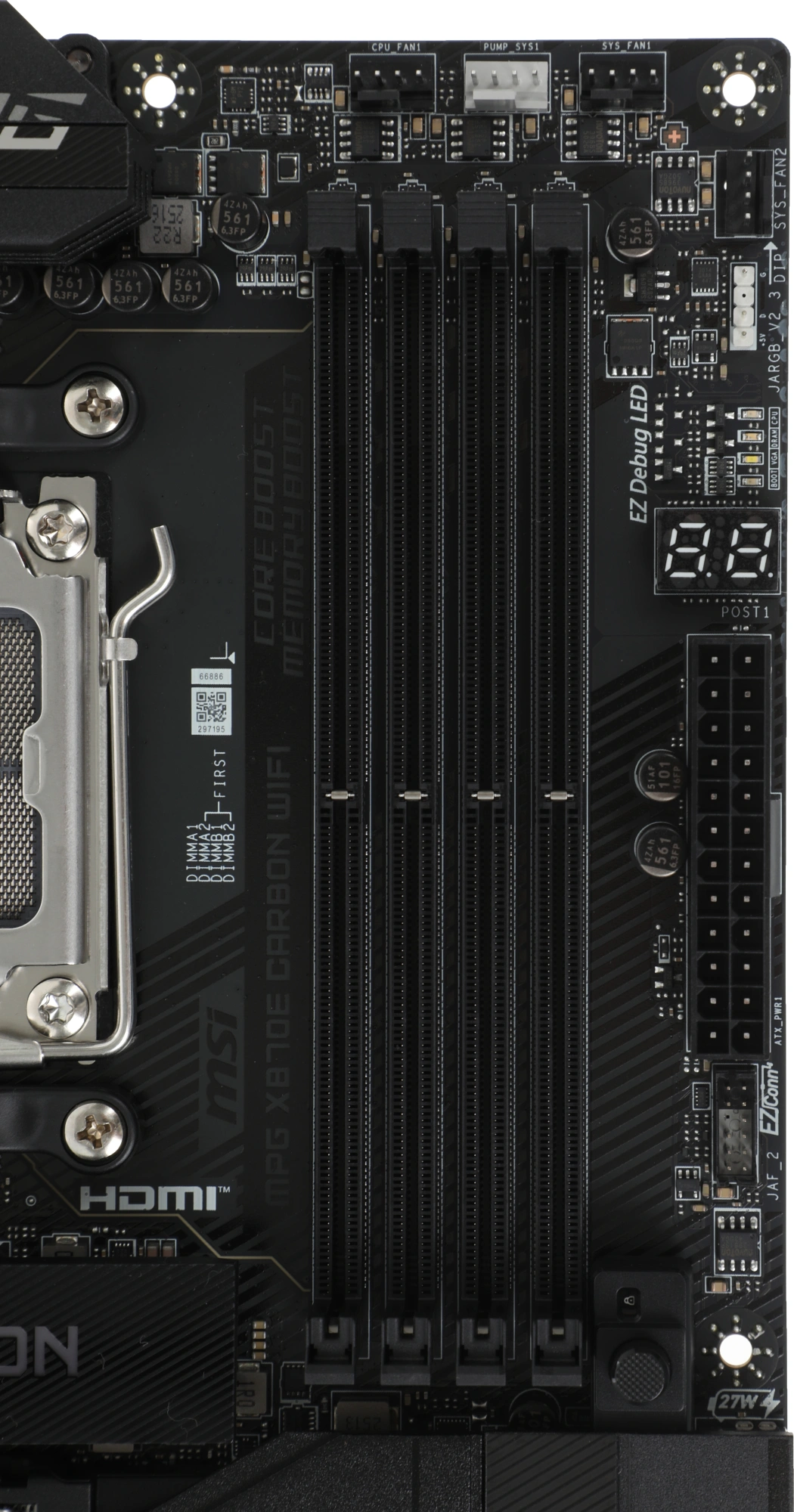 Материнская плата MSI MPG X870E CARBON WIFI Socket AM5 AMD X870E 4xDDR5 ATX AC`97 8ch(7.1) 5Gigabit + 2.5Gigabit Ethernet RAID+HDMI