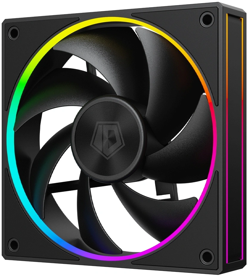 Вентилятор для корпуса ID-Cooling AF-127 ARGB 120х120x27 черный 4-pin 30дБ (AF-127-ARGB-K) Ret