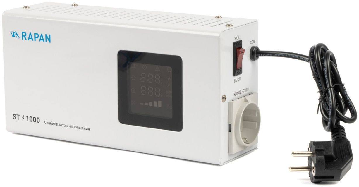 Стабилизатор напряжения Бастион Rapan ST-1000 1000ВА белый