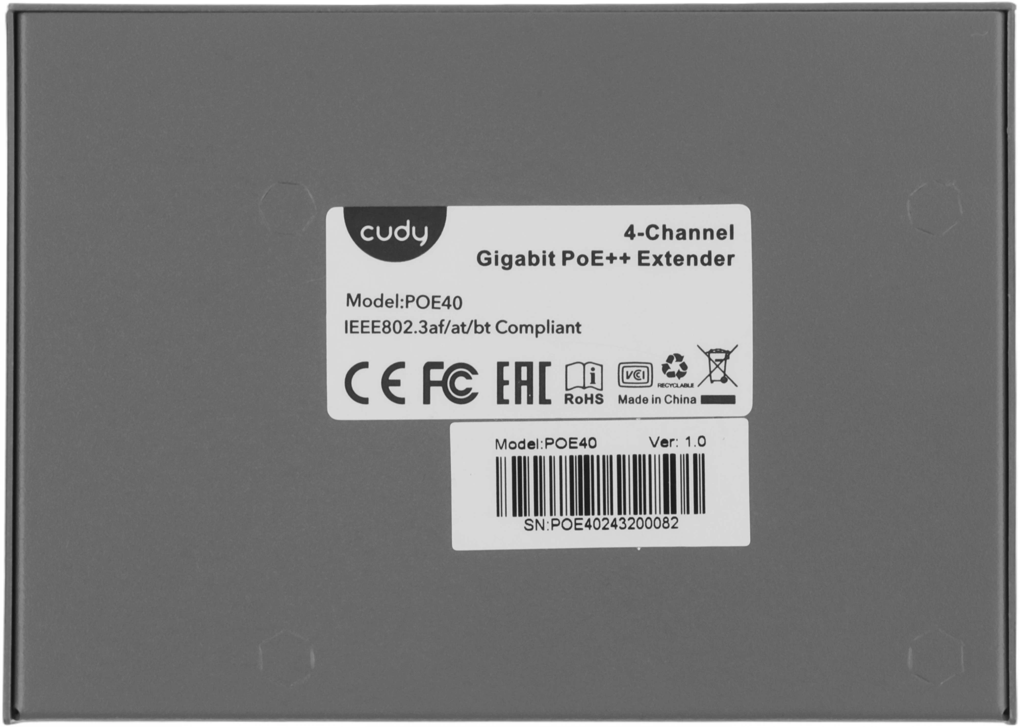 Расширитель PoE Cudy POE40 10/100/1000BASE-T