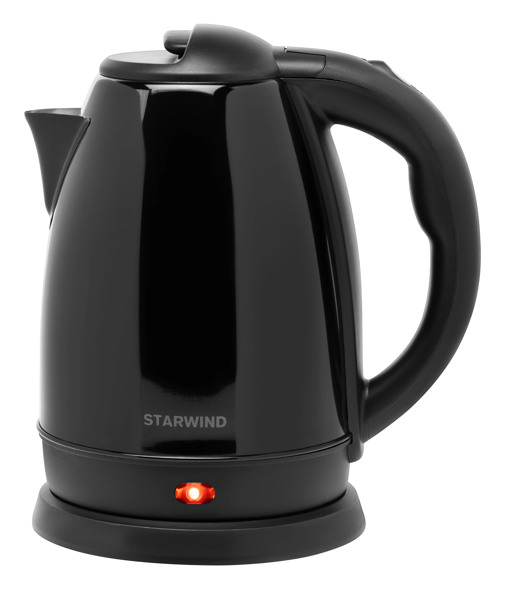 Чайник электрический Starwind SKS2050 1.8л. 1800Вт черный корпус: металл/пластик