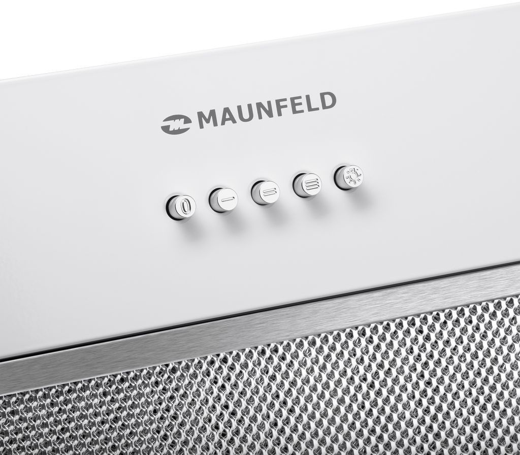 Вытяжка встраиваемая Maunfeld THAMES 601PM белый управление: кнопочное (1 мотор)