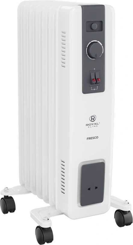 Радиатор масляный Royal Clima ROR-FR7-1500M 1500Вт белый/черный