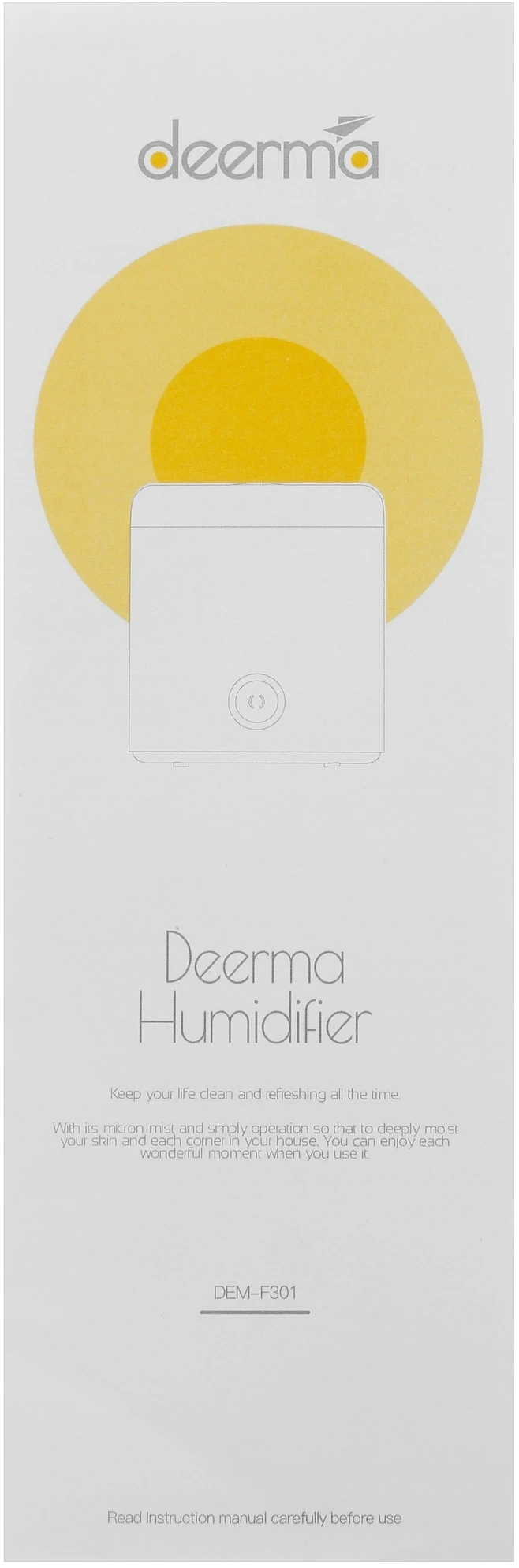 Увлажнитель воздуха Deerma DEM-F301 25Вт (ультразвуковой) белый