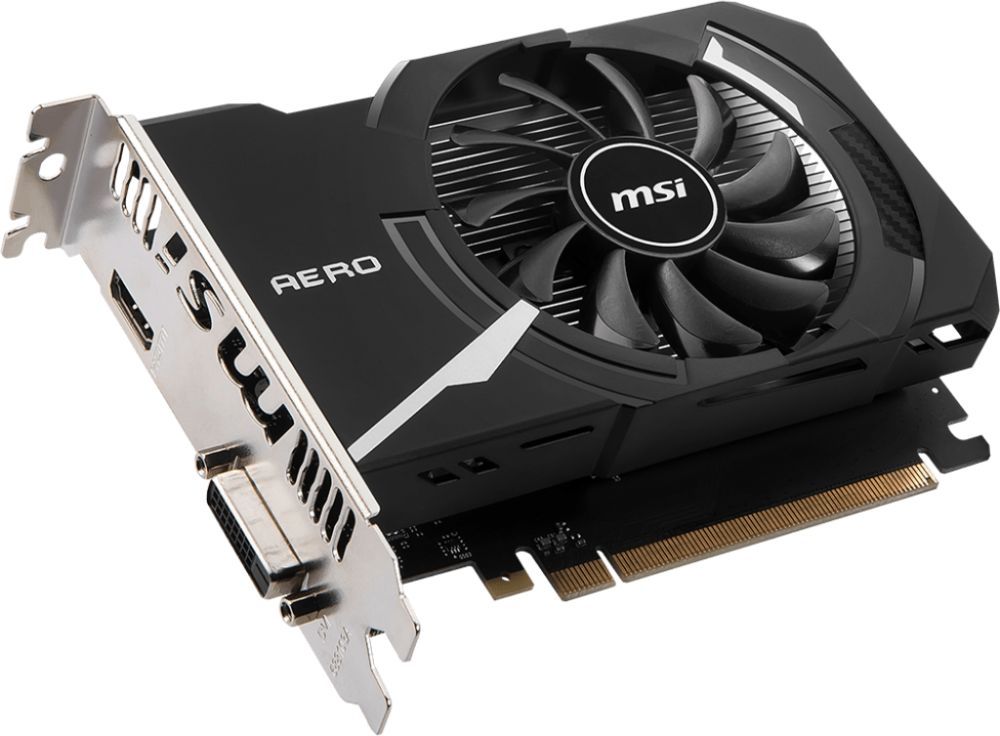 Видеокарта MSI PCI-E 3.0 GT 1030 AERO ITX 2GD4 OC NVIDIA GeForce GT 1030 2Gb 64bit DDR4 1189/2100 HDMIx1 HDCP Ret