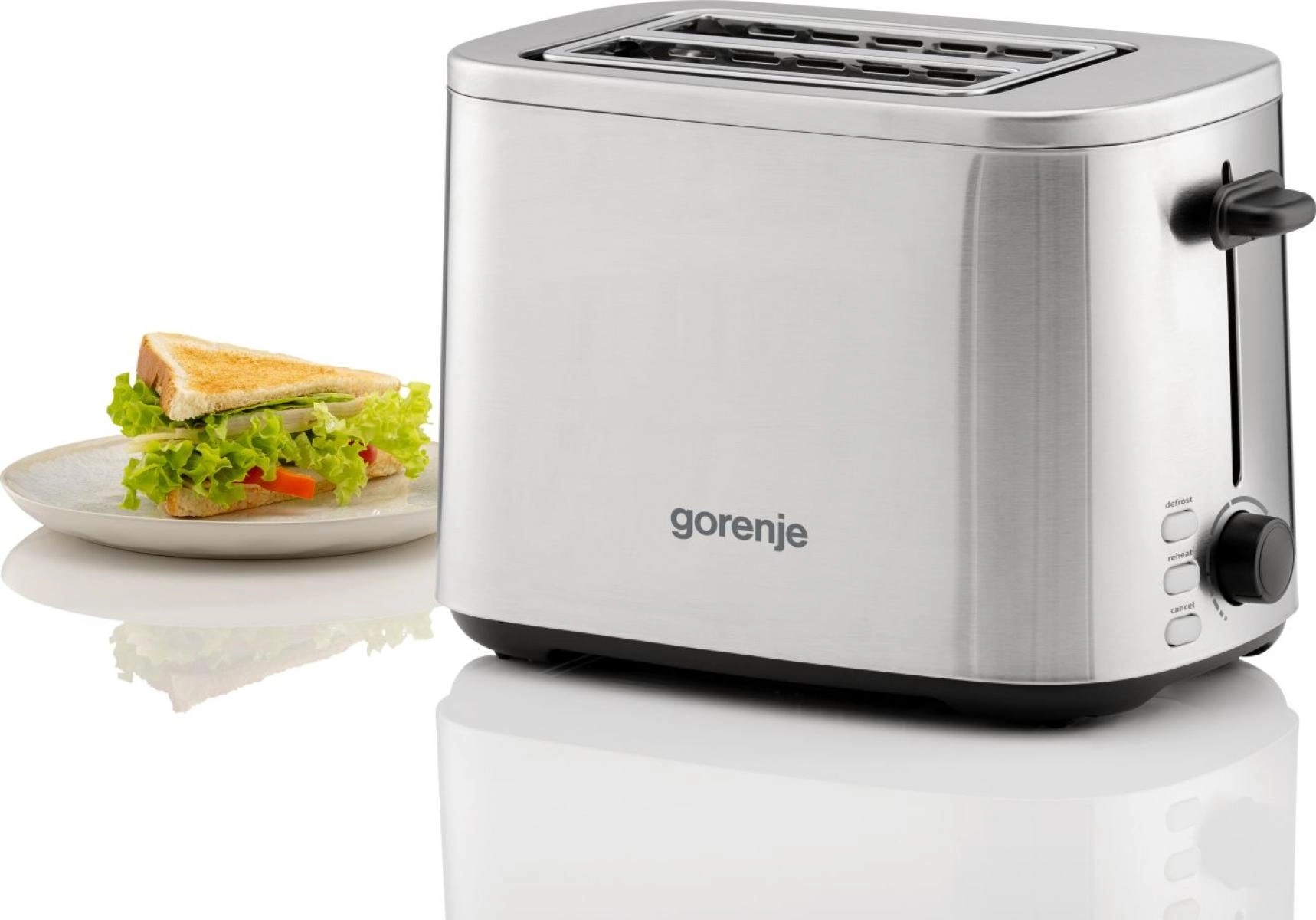 Тостер Gorenje T800DS 850Вт нержавеющая сталь