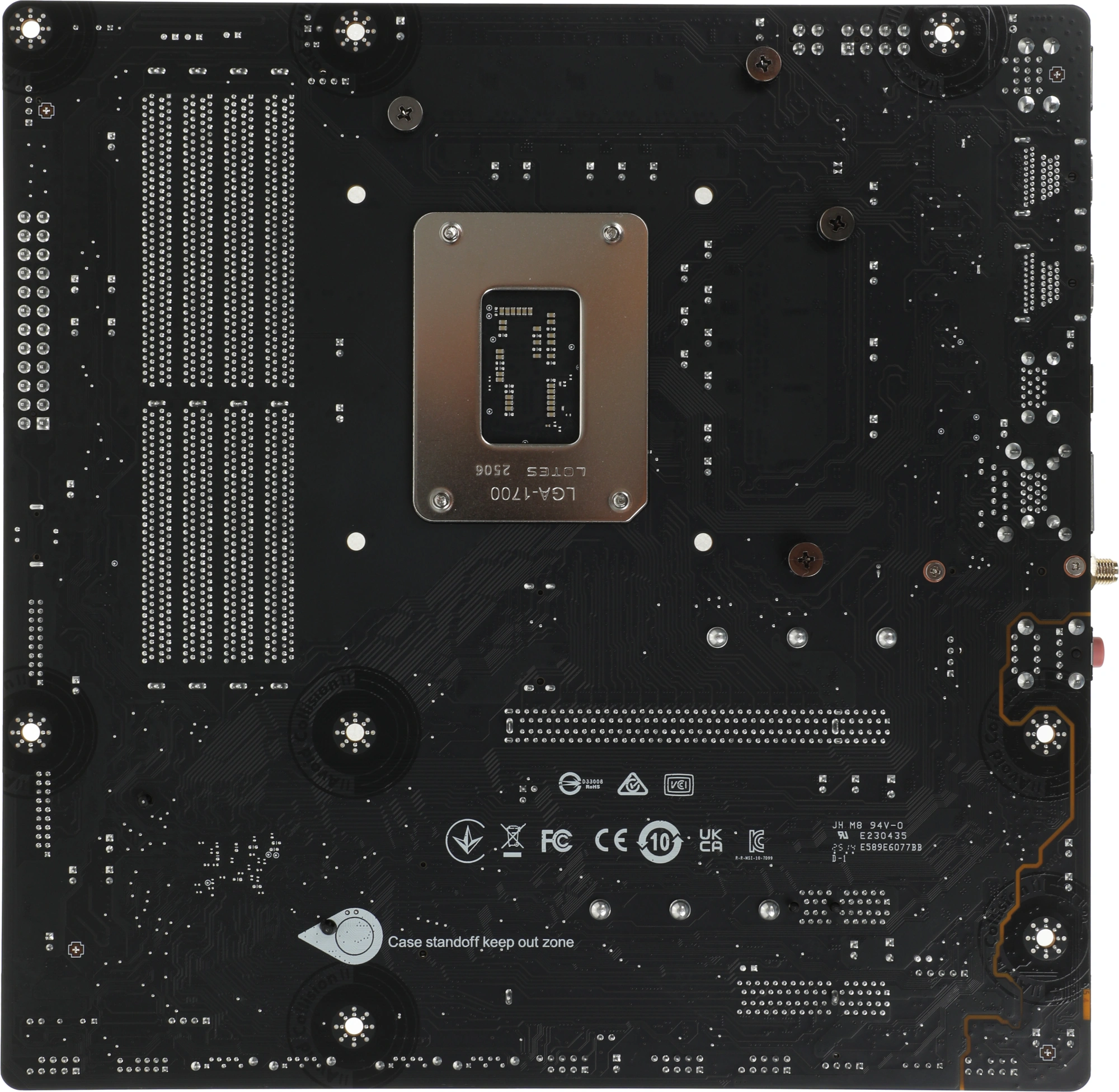 Материнская плата MSI PRO B760M-A WIFI DDR4 Soc-1700 Intel B760 4xDDR4 mATX AC`97 8ch(7.1) 2.5Gg+HDMI+DP