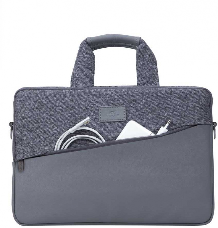 Сумка для ноутбука 15.6" Riva 7930 серый полиэстер (7930 GREY)
