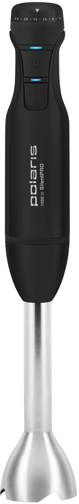 Блендер погружной Polaris Silent PHB 1510GL 1500Вт черный/серебристый