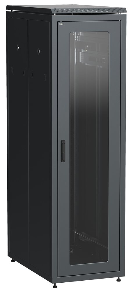 LN05-42U61-G - ITK Шкаф сетевой 19" LINEA N 42U 600х1000 мм стеклянная передняя дверь черный