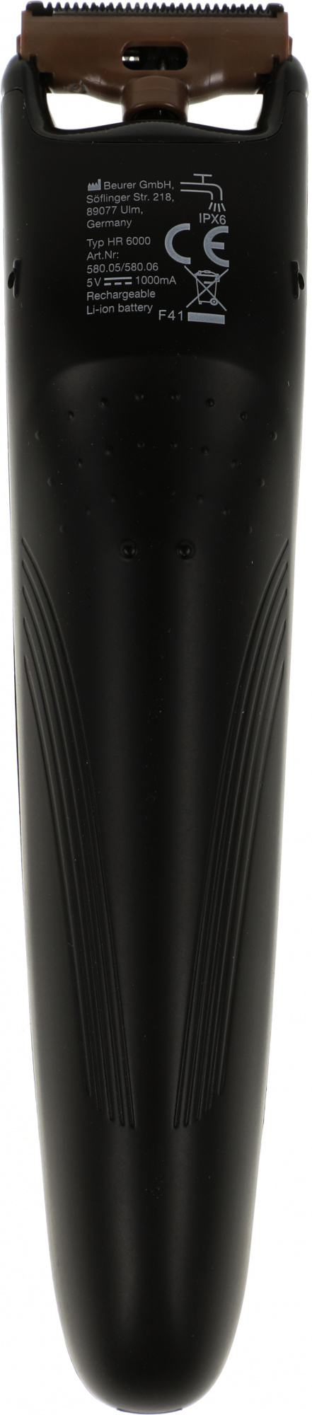 Триммер Beurer HR6000 черный (насадок в компл:1шт)