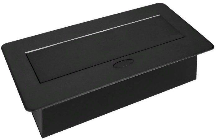 Сетевой разветвитель Premier PX/BL-HOR-2R-2USB-BLK 1.8м (2 розетки) черный (коробка)
