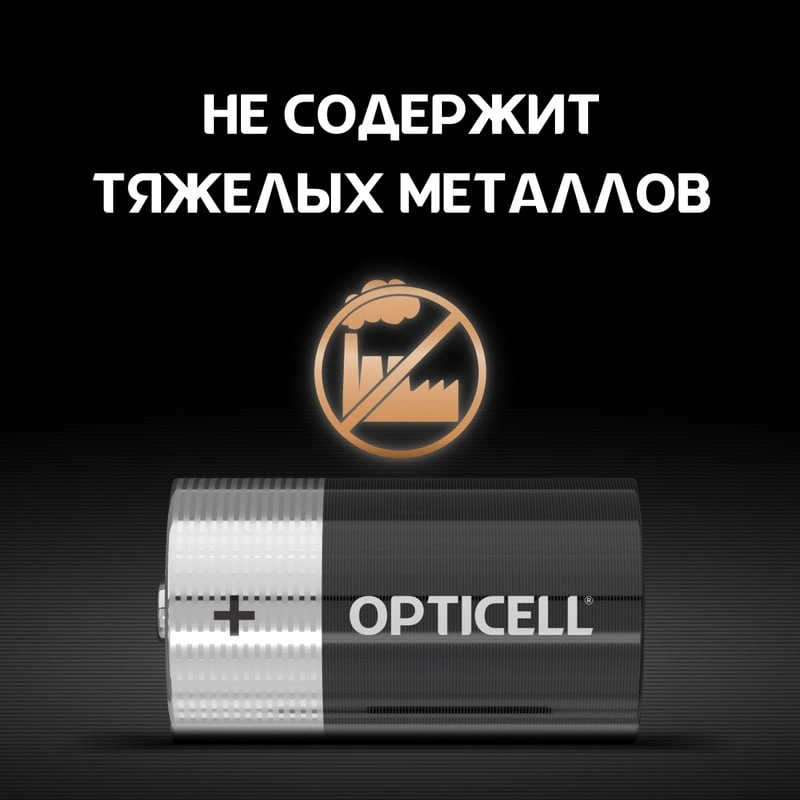 Батарея Opticell Basic LR20 D (2шт) блистер