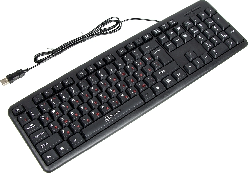 Клавиатура Оклик 90MV2 черный USB (1185967)